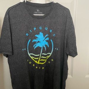 Rip curl mens gray xl t shirt